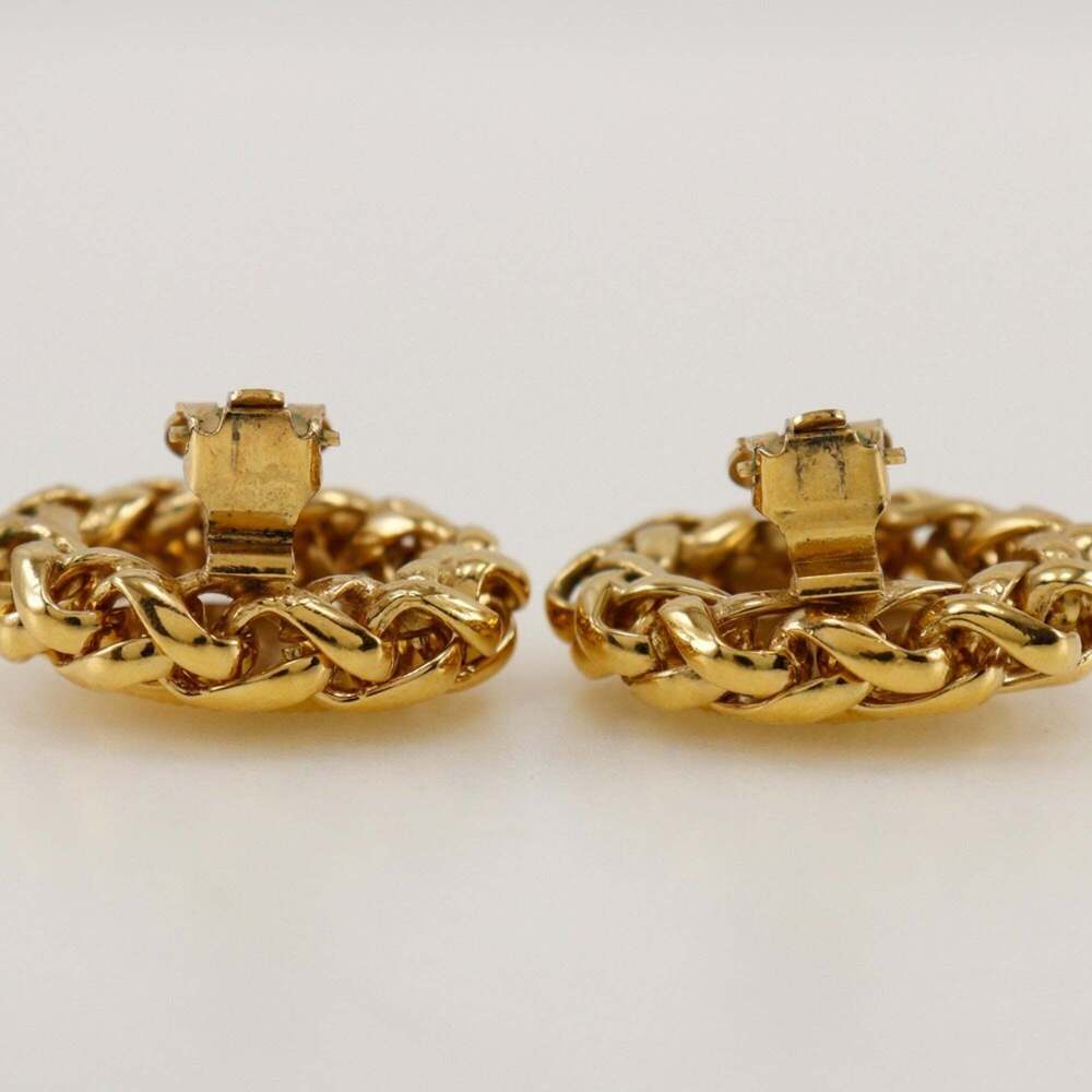 CHANEL Authentic Gold Earrings - Picture 6 of 9